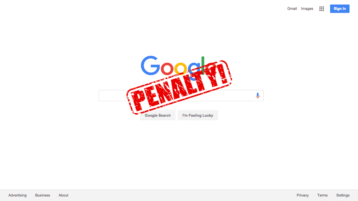پنالتی شدن سایت در گوگل